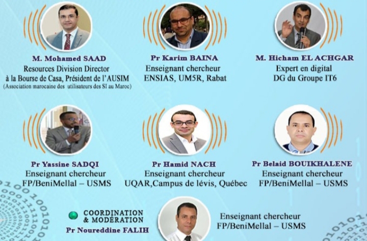 جامعة السلطان مولاي سليمان تكثف من اللقاءات العلمية عن بعد”Université Sultan Moulay Sliman a organisé un webinaire sous le thème « Le Digital : paradigme disruptif à l’ère du Covid-19